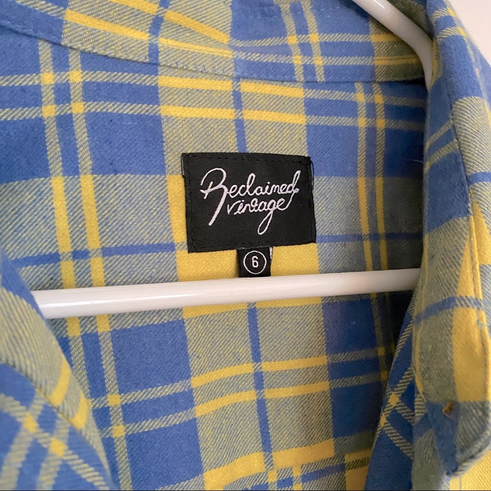 Oversized plaid reclaimed vintage flannel - Picture 2 of 5